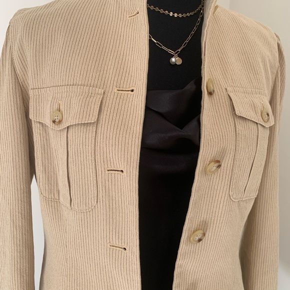 Ralph Lauren Tailored Blazer. Natural fiber - cotton and linen - Picture 2 of 7